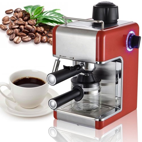 ESPRESSO COFFEE MACHINE MAKER MILK FROTHER LATTE CAPPUCCINO 3.4 BAR 4 CUP HOME