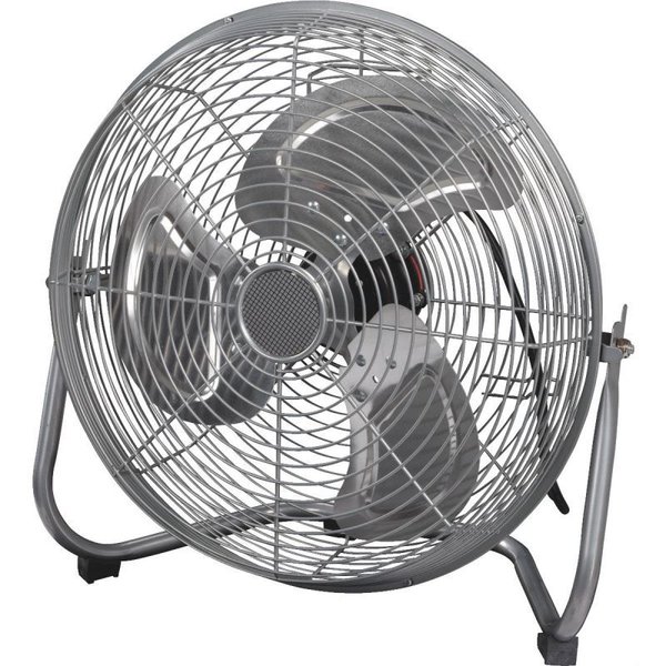 12" CHROME HIGH VELOCITY INDUSTRIAL 3 SPEED FREE STANDING FAN TILTING PORTABLE