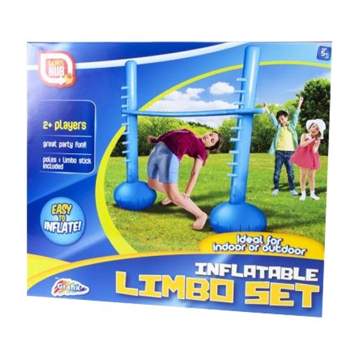 INFLATABLE LIMBO POLE STAND SET GARDEN FUN GAMES PARTY OUTDOOR BALANCE FAMILY 