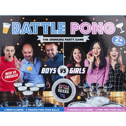 18PC BATTLE PONG GAME ADULT GIFT FAMILY ACTIVITY PARTY DRINKING ALCOHOL DRUNK