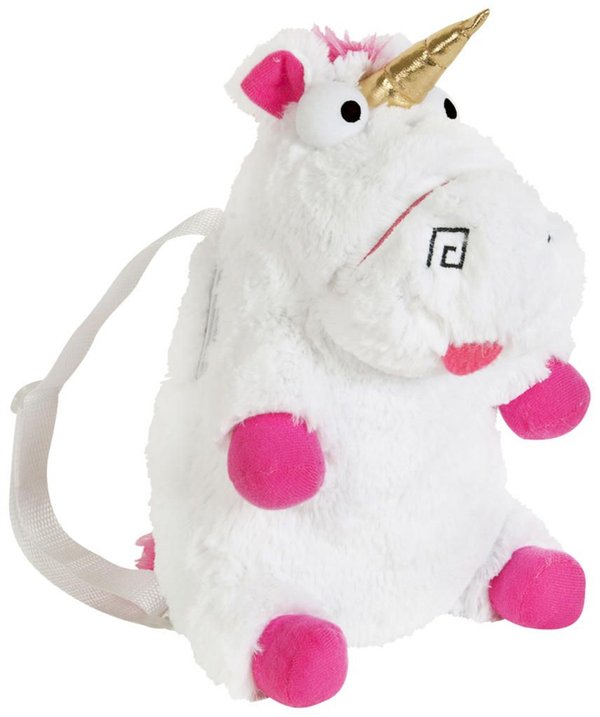 OFFICIAL FLUFFY UNICORN BACKPACK GIRLS DESPICABLE ME 3 PLUSH BAG GIFT XMAS