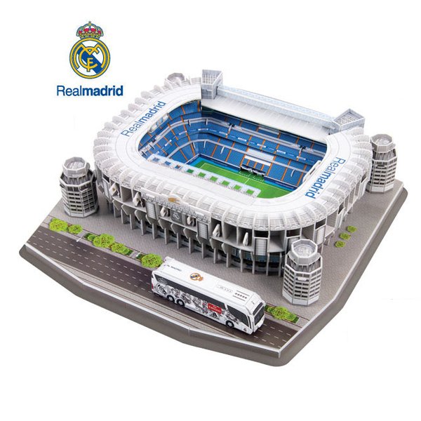3D REAL MADRID SANTIAGO BERNABEU REPLICA FOOTBALL STADIUM 160PC PUZZLE GIFT NEW