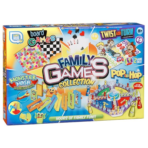 MULTI GAMES FAMILY BOARD COLLECTION CHILDRENS PRESENT XMAS CARDS SNAKES TWISTER