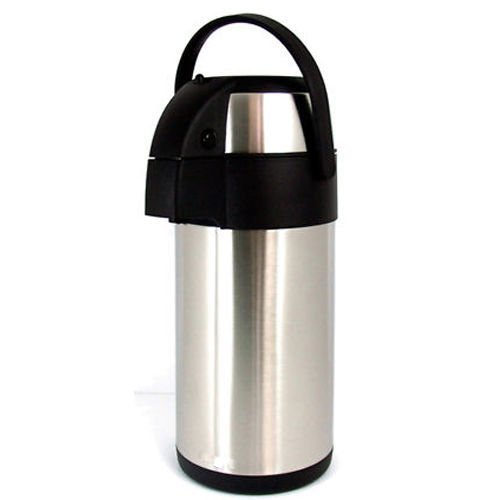 3L AIRPOT TEA COFFEE STAINLESS STEEL AIR POT HOT DRINKS FLASK TRAVEL VACUUM NEW