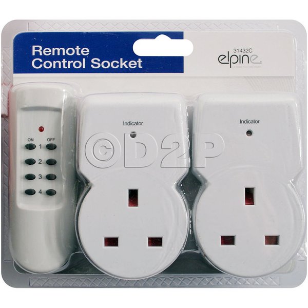 REMOTE CONTROL SOCKET WIRELESS SWITCH HOME MAINS UK PLUG AC POWER OUTLET