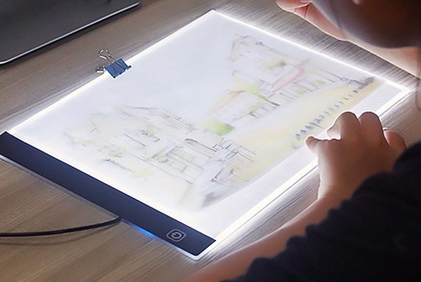 LED DRAWING BOARD GRAPHIC LIGHT UP ART TRACING TATTOO A4 XMAS BOX STENCIL NEW