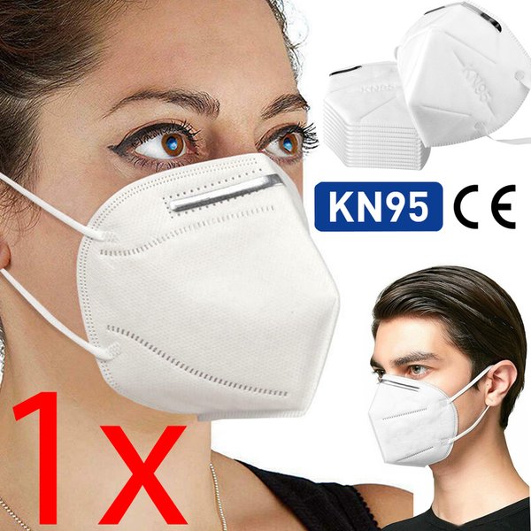 KN95 FACE MASK SURGICAL DISPOSABLE MOUTH GUARD COVER FACE MASKS FILTER UK