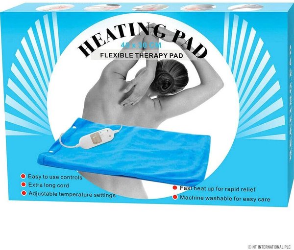 Electric Heated PAD Thermal Heating Upper Back Neck Pain Relief Therapy Relax